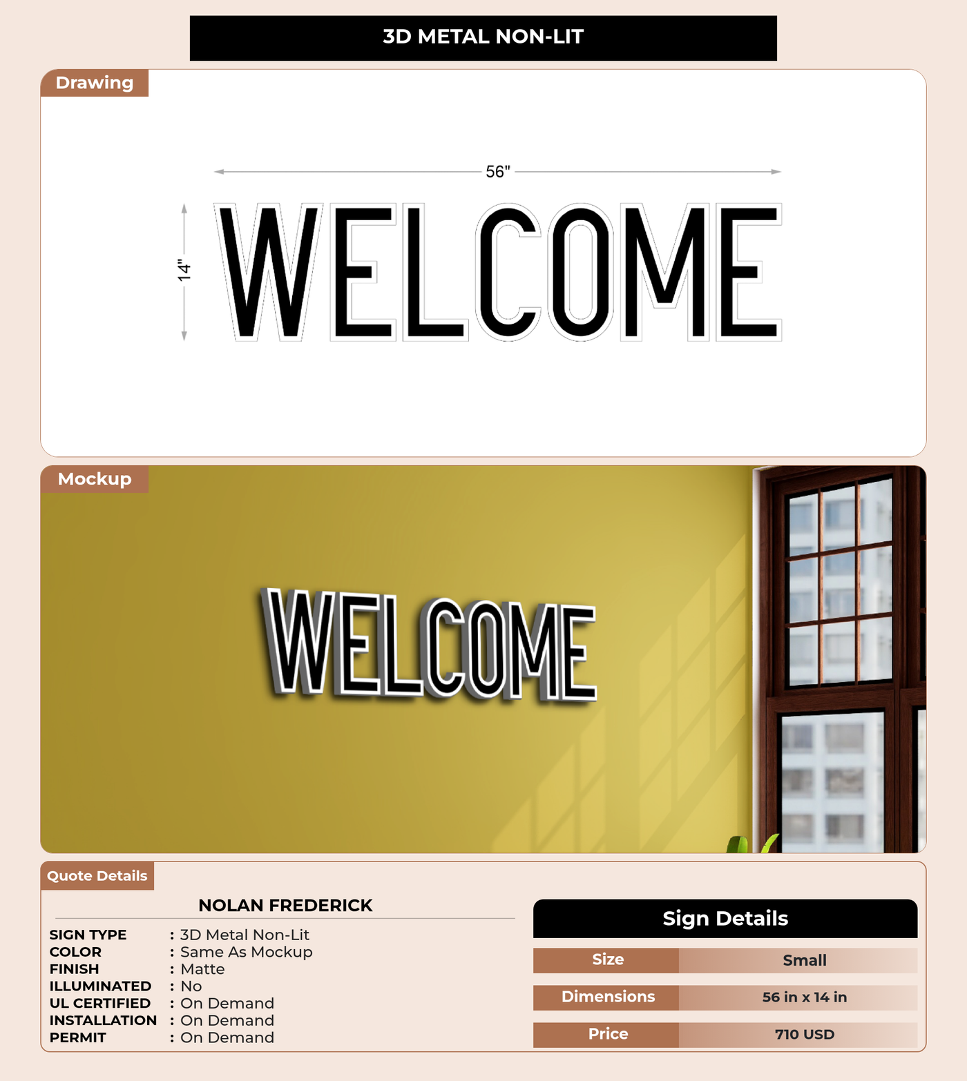 CUSTOM MOCKUP SIGN FOR Nolan Frederick