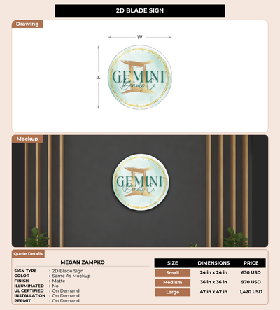 CUSTOM MOCKUP SIGN FOR Megan Zampko