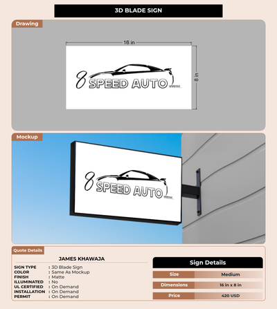CUSTOM MOCKUP SIGN FOR james khawaja