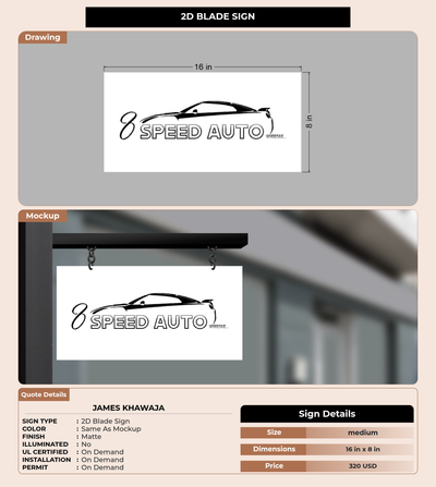 CUSTOM MOCKUP SIGN FOR james khawaja