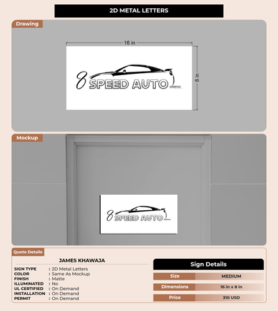 CUSTOM MOCKUP SIGN FOR james khawaja