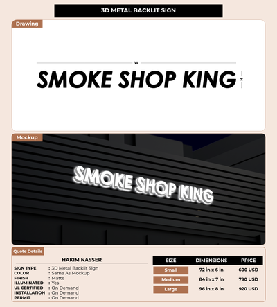 CUSTOM MOCKUP SIGN FOR Hakim nasser