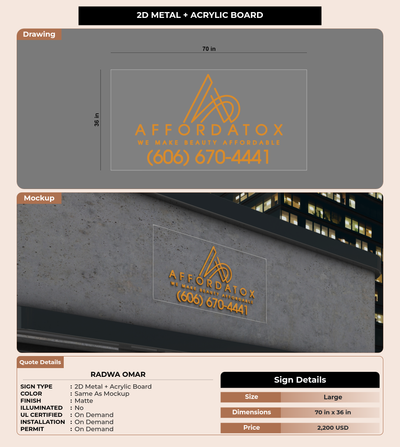 CUSTOM MOCKUP SIGN FOR Radwa Omar