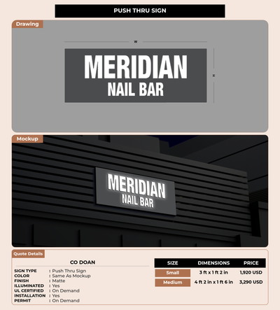 CUSTOM MOCKUP SIGN FOR Co Doan