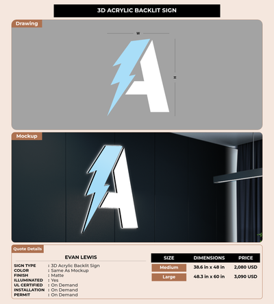 CUSTOM MOCKUP SIGN FOR Evan Lewis