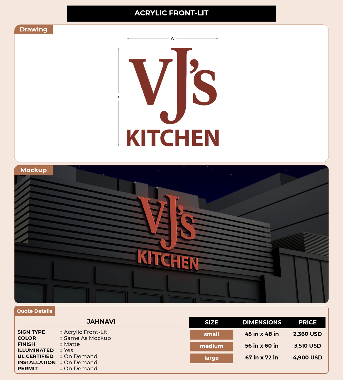 CUSTOM MOCKUP SIGN FOR Jahnavi