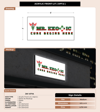 CUSTOM MOCKUP SIGN FOR Jay Atya