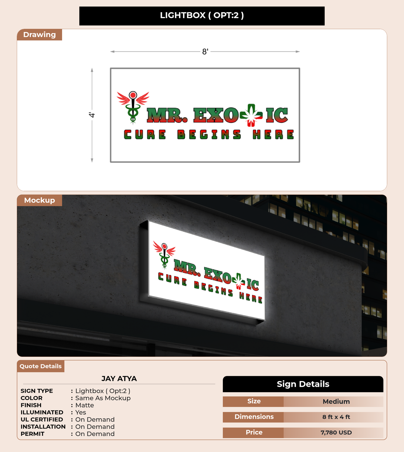 CUSTOM MOCKUP SIGN FOR Jay Atya