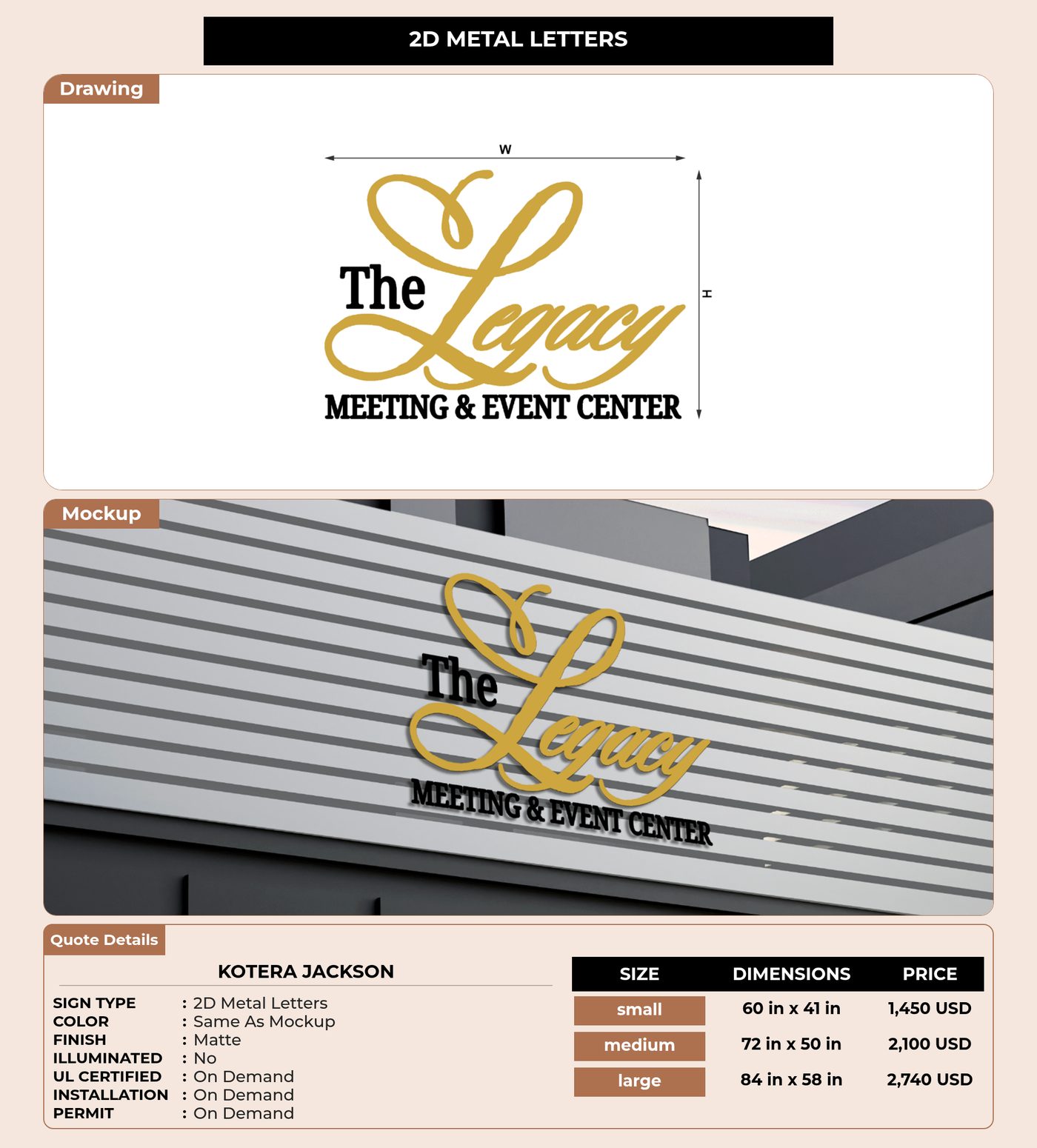 CUSTOM MOCKUP SIGN FOR Kotera Jackson