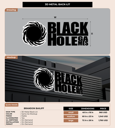 CUSTOM MOCKUP SIGN FOR Brandon Bailiff