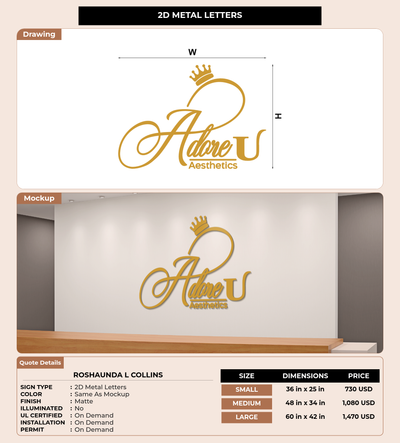 CUSTOM MOCKUP SIGN FOR RoShaunda L Collins