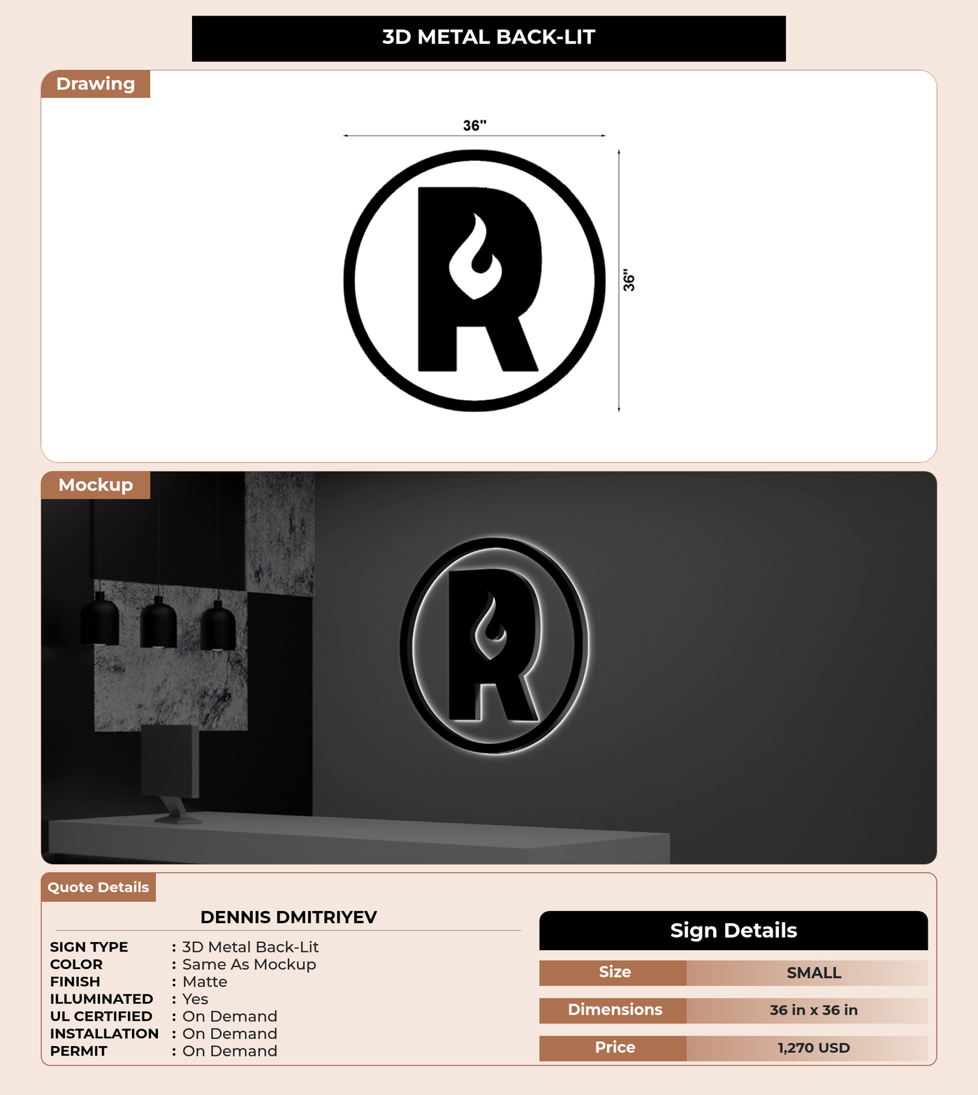 CUSTOM MOCKUP SIGN FOR Dennis Dmitriyev