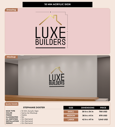CUSTOM MOCKUP SIGN FOR Stephanie Doster