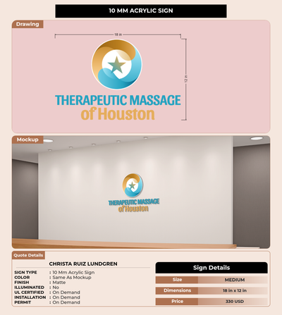 CUSTOM MOCKUP SIGN FOR Christa Ruiz Lundgren
