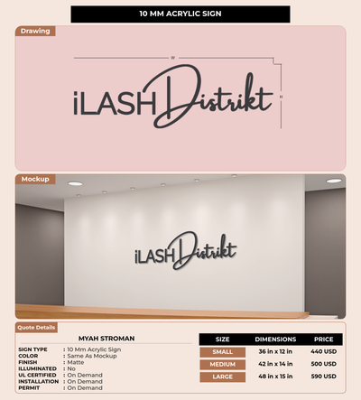 CUSTOM MOCKUP SIGN FOR Myah Stroman