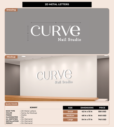 CUSTOM MOCKUP SIGN FOR Kimmy