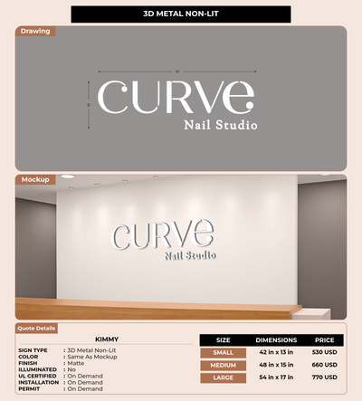 CUSTOM MOCKUP SIGN FOR Kimmy