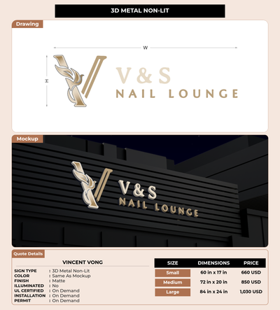 CUSTOM MOCKUP SIGN FOR Vincent vong