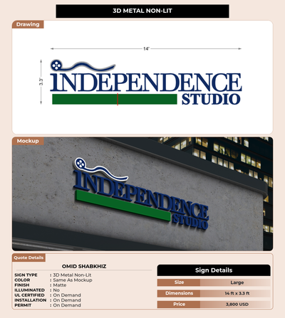 CUSTOM MOCKUP SIGN FOR Omid Shabkhiz