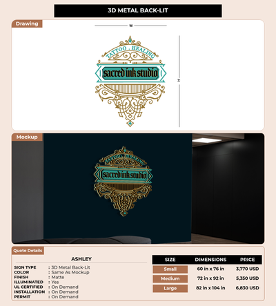 CUSTOM MOCKUP SIGN FOR Ashley