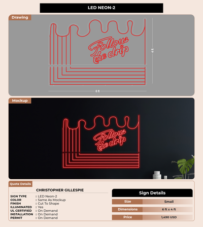 CUSTOM MOCKUP SIGN FOR Christopher Gillespie