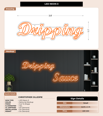 CUSTOM MOCKUP SIGN FOR Christopher Gillespie