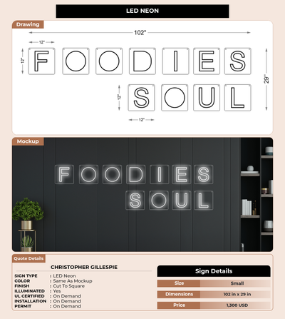 CUSTOM MOCKUP SIGN FOR Christopher Gillespie