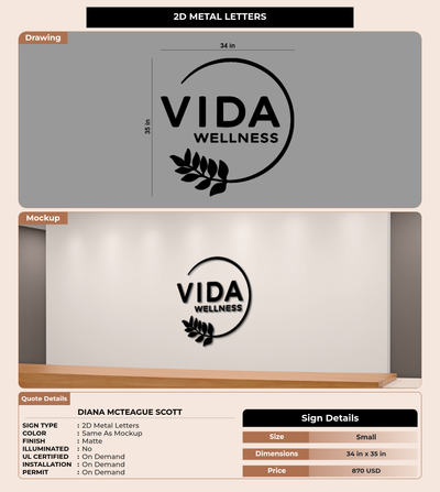 CUSTOM MOCKUP SIGN FOR Diana McTeague Scott