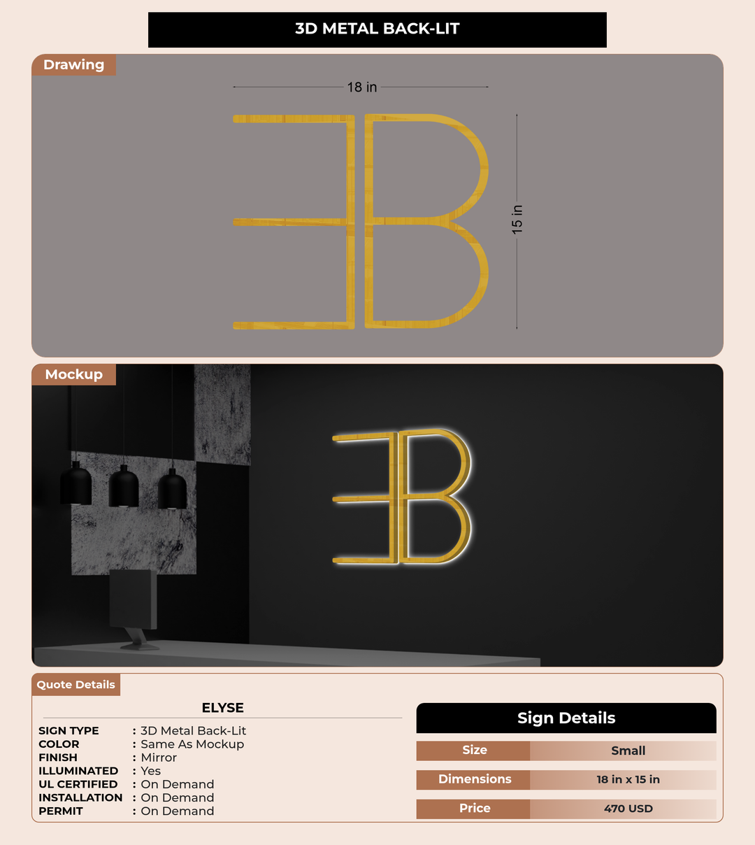 CUSTOM MOCKUP SIGN FOR Elyse