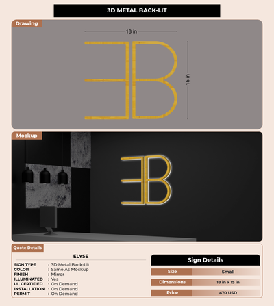CUSTOM MOCKUP SIGN FOR Elyse