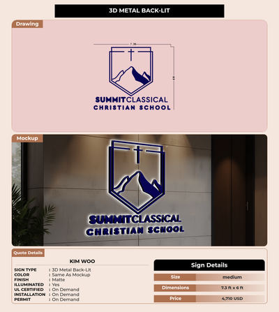 CUSTOM MOCKUP SIGN FOR Kim Woo