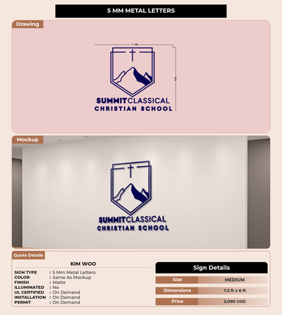 CUSTOM MOCKUP SIGN FOR Kim Woo