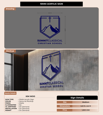 CUSTOM MOCKUP SIGN FOR Kim Woo