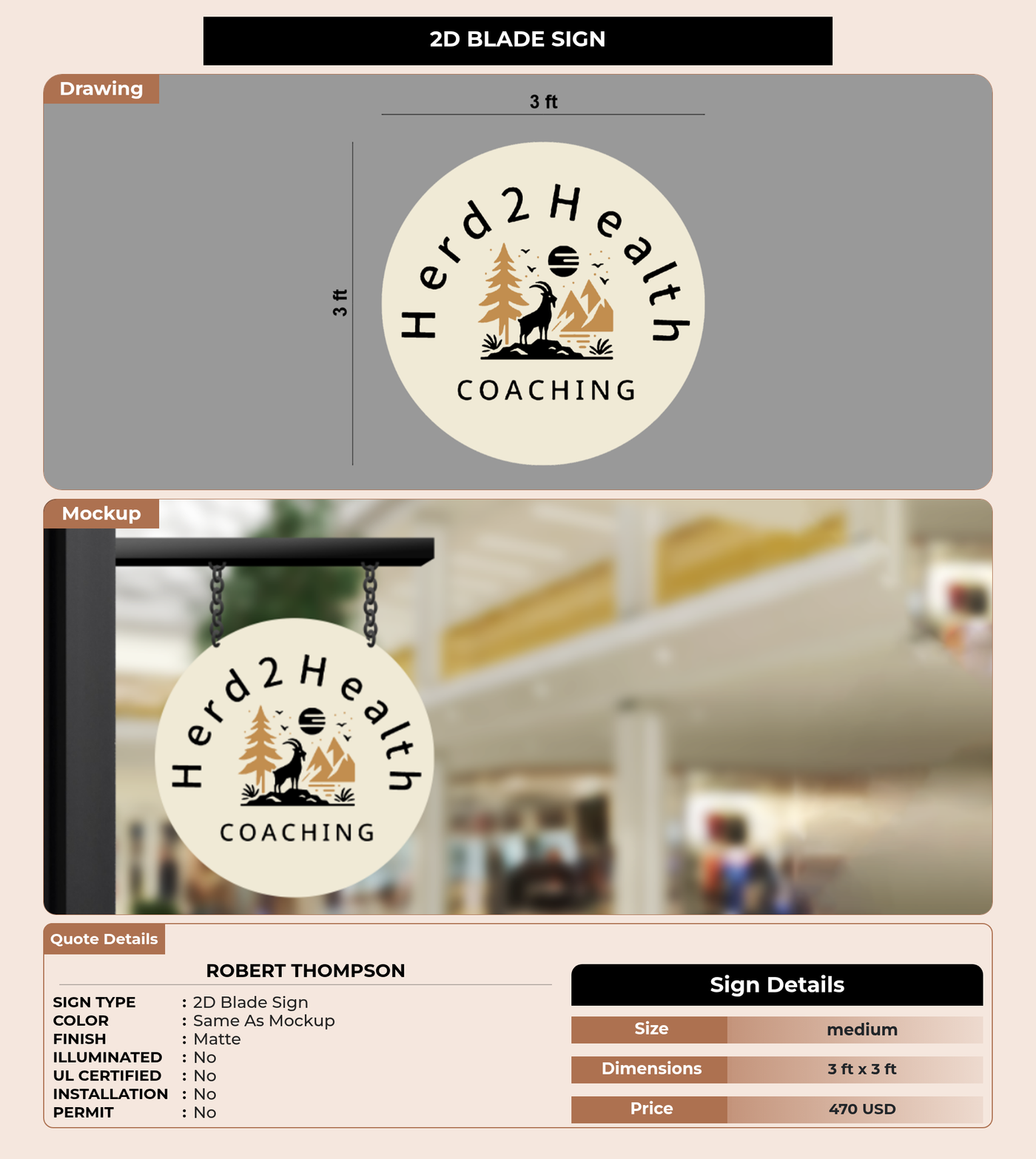 CUSTOM MOCKUP SIGN FOR Robert Thompson