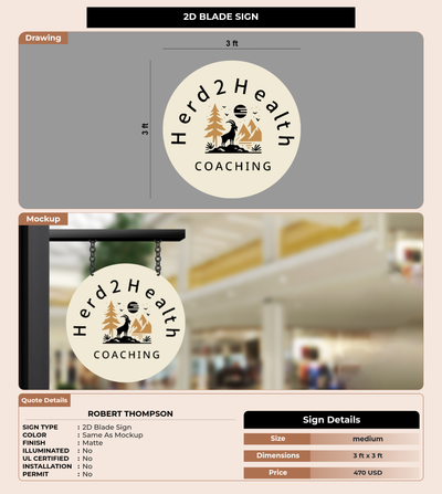 CUSTOM MOCKUP SIGN FOR Robert Thompson