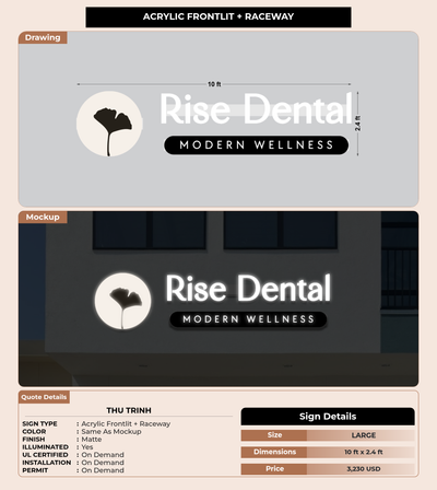 CUSTOM MOCKUP SIGN FOR Thu Trinh