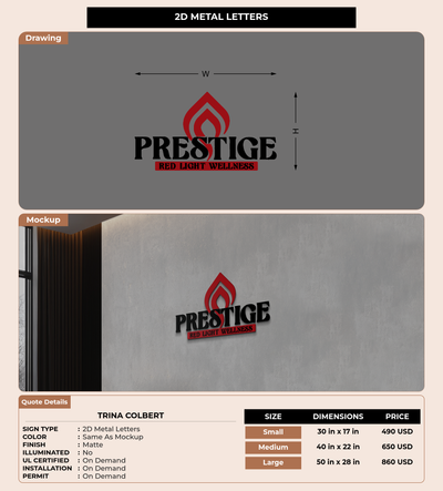 CUSTOM MOCKUP SIGN FOR Trina Colbert