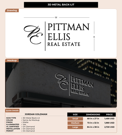 CUSTOM MOCKUP SIGN FOR Jordan Goldman