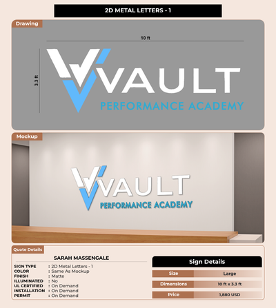 CUSTOM MOCKUP SIGN FOR Sarah Massengale