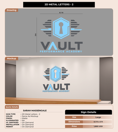 CUSTOM MOCKUP SIGN FOR Sarah Massengale