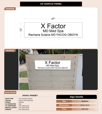 CUSTOM MOCKUP SIGN FOR Rahul Pandey
