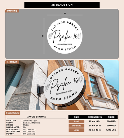 CUSTOM MOCKUP SIGN FOR Jaycie Brooks