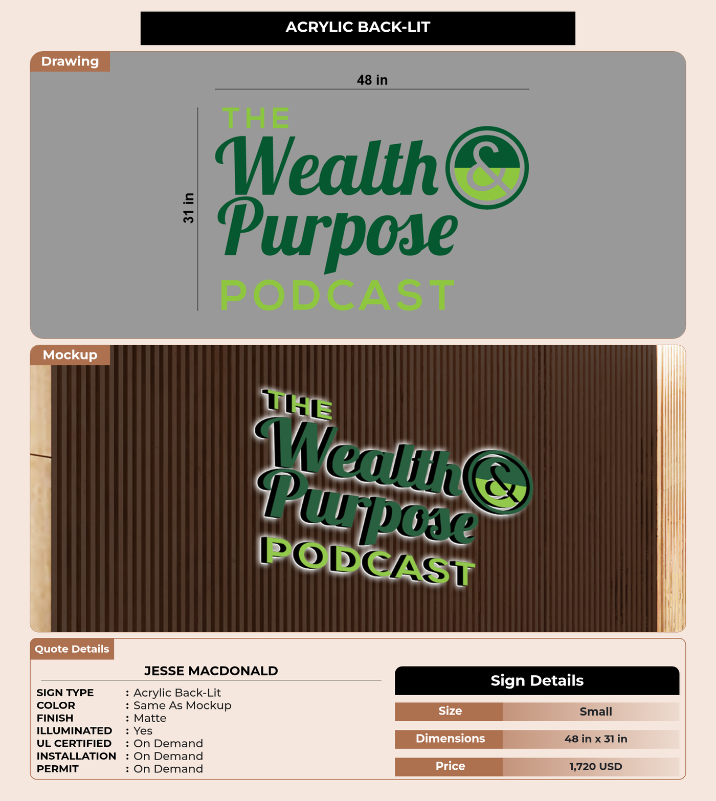 CUSTOM MOCKUP SIGN FOR Jesse MacDonald
