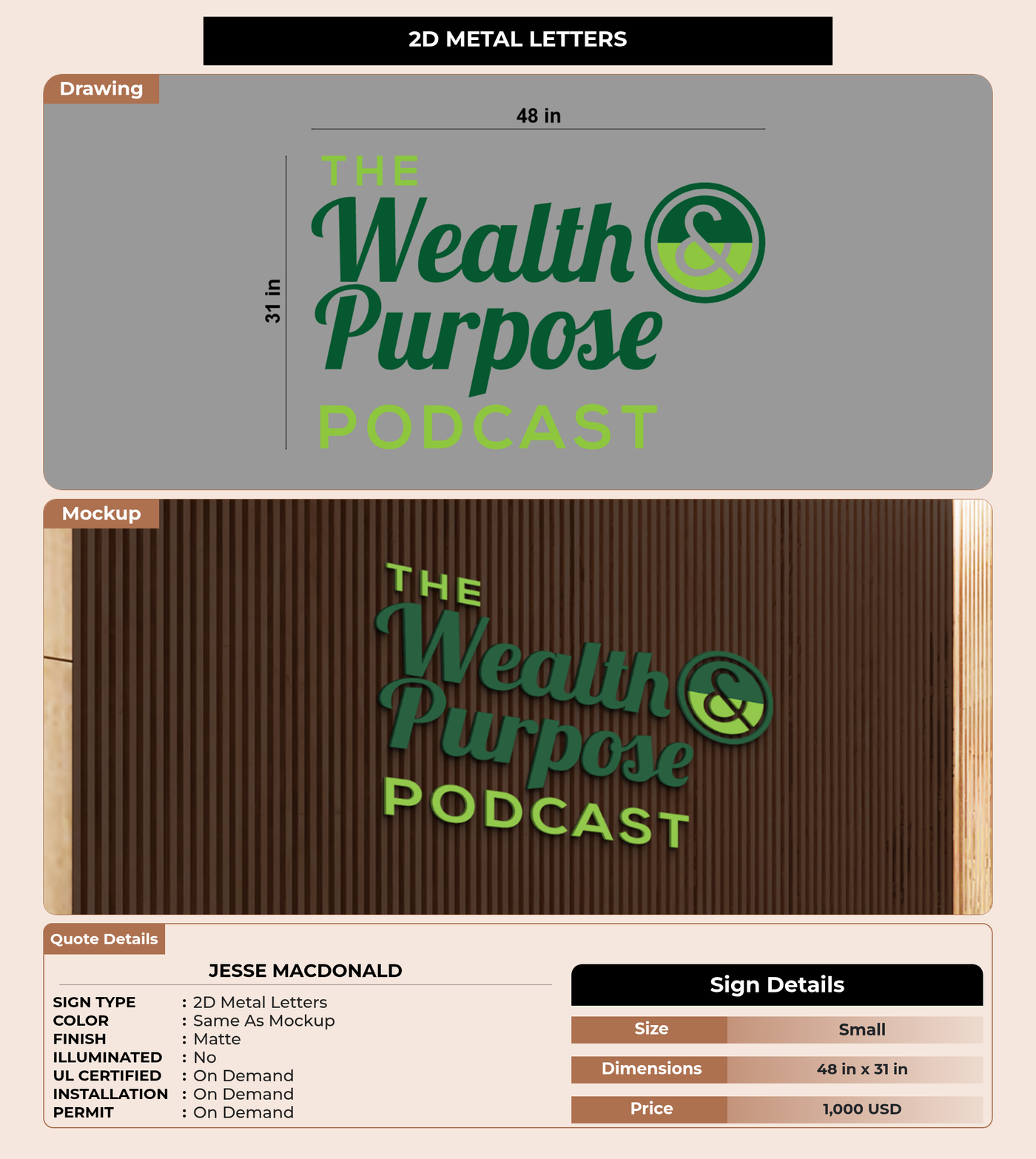 CUSTOM MOCKUP SIGN FOR Jesse MacDonald