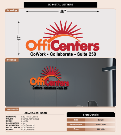CUSTOM MOCKUP SIGN FOR Amanda Johnson