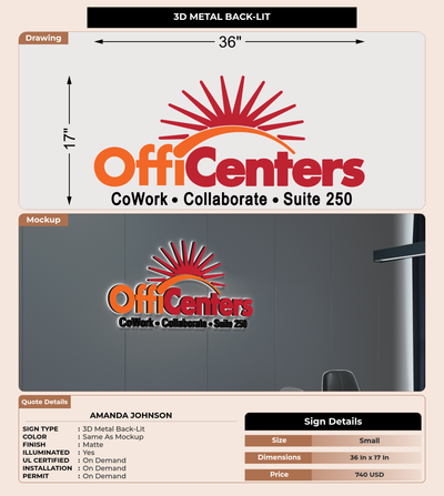 CUSTOM MOCKUP SIGN FOR Amanda Johnson
