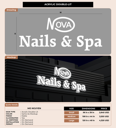 CUSTOM MOCKUP SIGN FOR Mo Nguyen