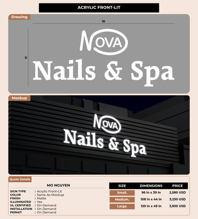 CUSTOM MOCKUP SIGN FOR Mo Nguyen