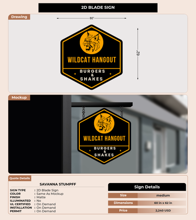 CUSTOM MOCKUP SIGN FOR Savanna Stumpff