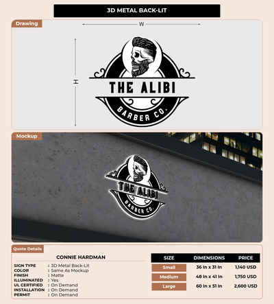 CUSTOM MOCKUP SIGN FOR Connie Hardman